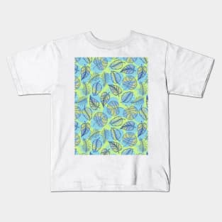 Leaf Line Art Kids T-Shirt